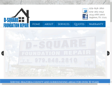 Tablet Screenshot of dsquarefoundation.com